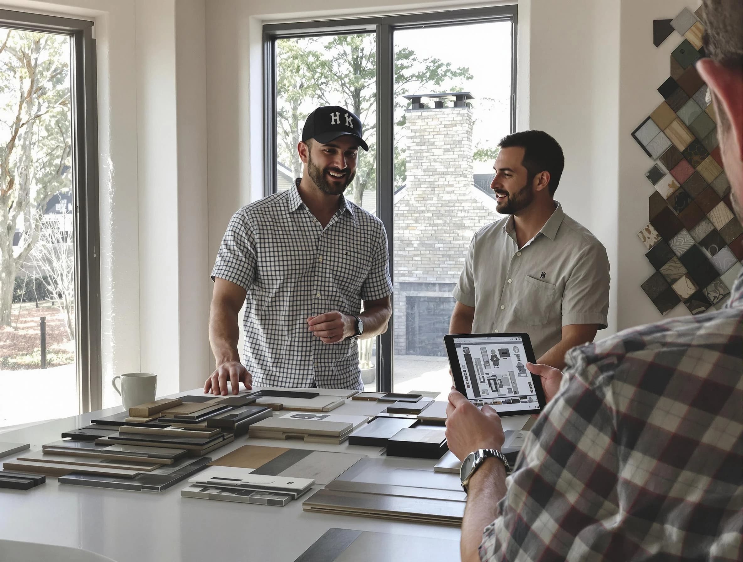 Dickson Chimney Sweep remodeling a chimney and fireplace in Dickson, TN
