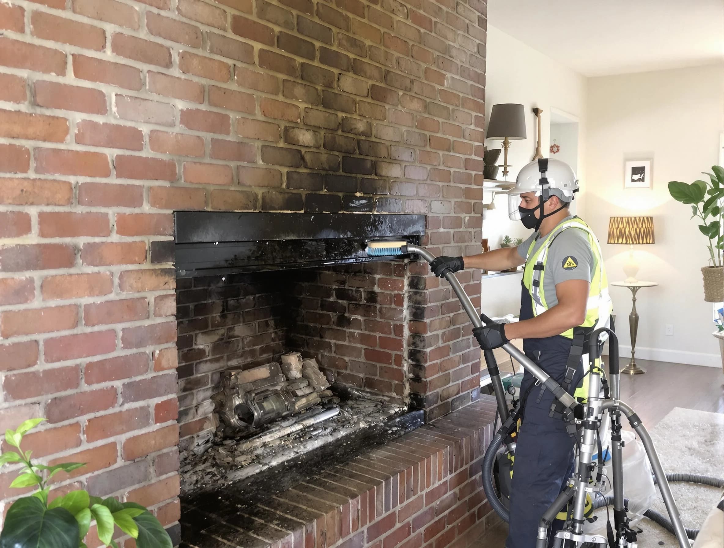 Dickson Chimney Sweep providing fireplace cleaning services in Dickson, TN