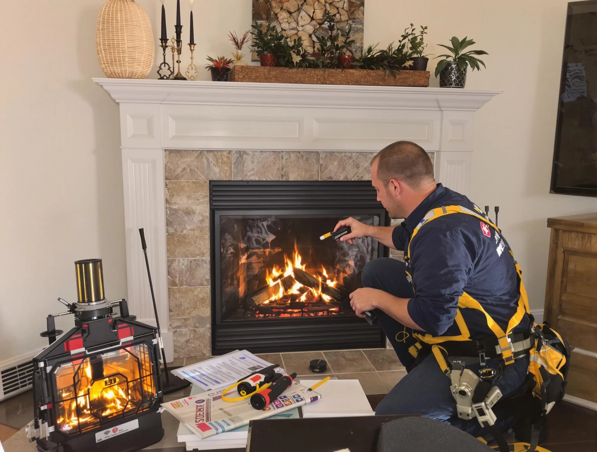 Safety-focused fireplace inspection by Dickson Chimney Sweep in Dickson, TN
