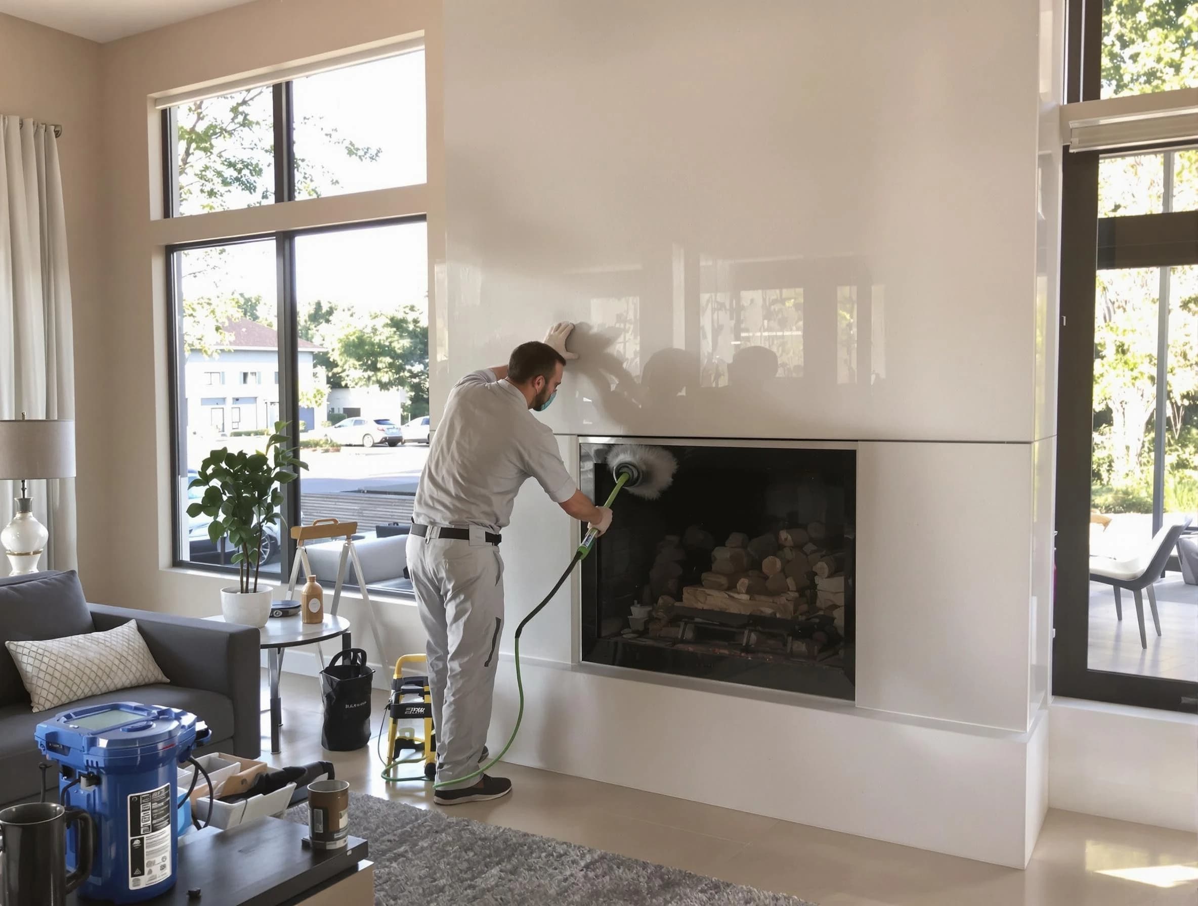 Dickson Chimney Sweep performing thorough soot removal in Dickson, TN