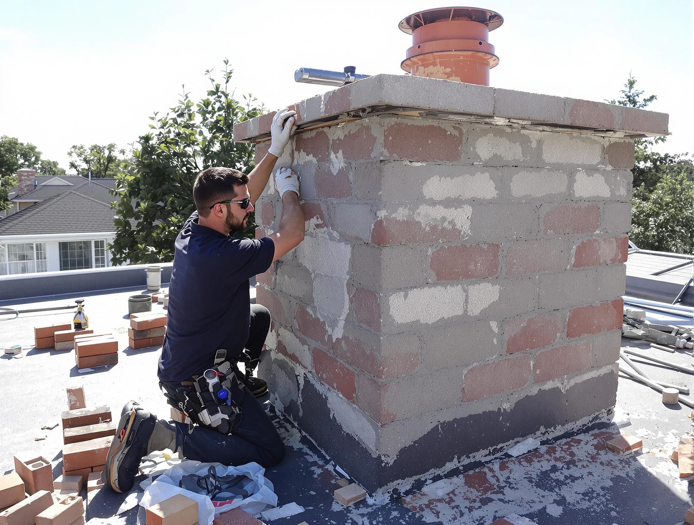 Advanced chimney repair process by Dickson Chimney Sweep in Dickson, TN