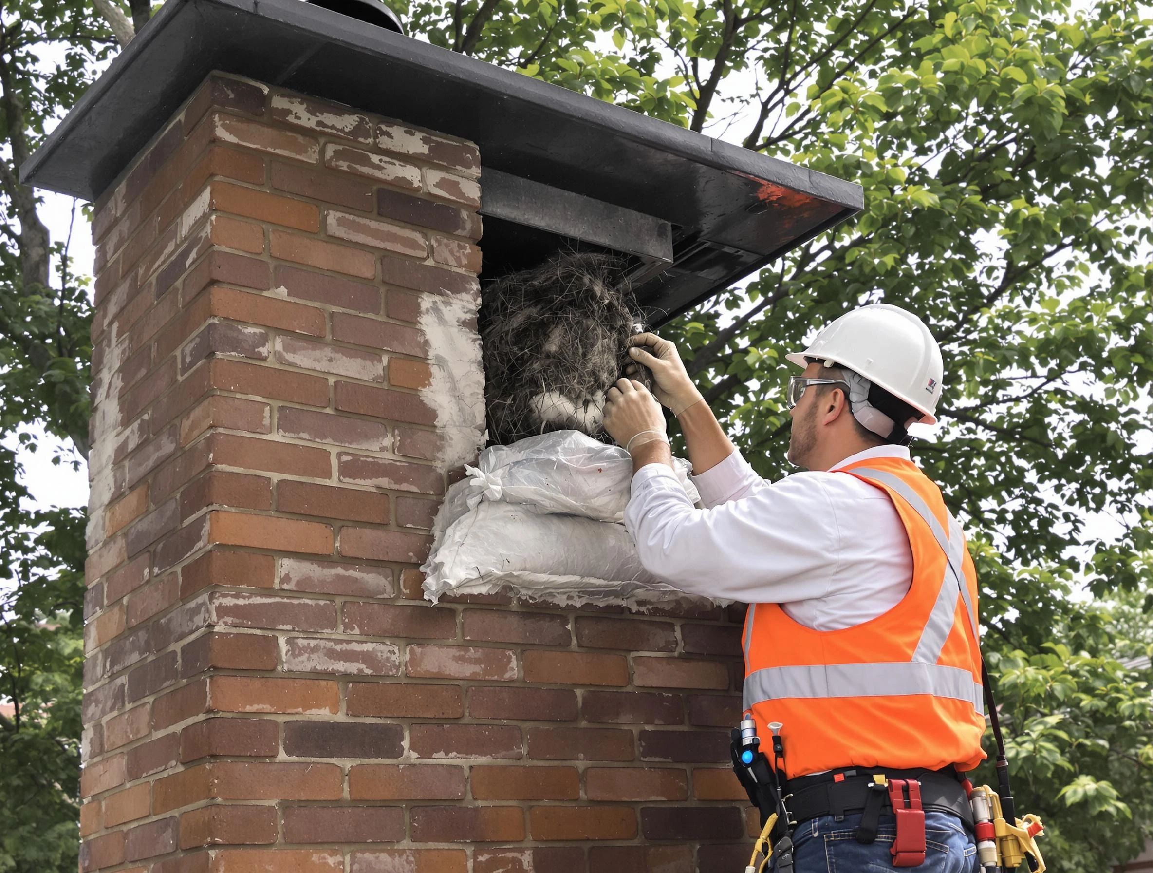 Humane removal of debris and animals by Dickson Chimney Sweep in Dickson, TN
